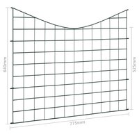 Schuttingset hol gebogen 77,5x64 cm groen 7