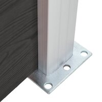 Schuttingpaneel 180x146 cm HKC zwart 6