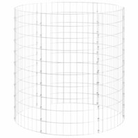 Gabion paal rond &Oslash;100x100 cm gegalvaniseerd staal 2