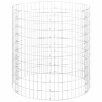 Gabion paal rond &Oslash;100x100 cm gegalvaniseerd staal 3