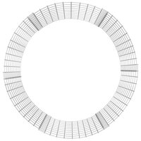 Gabion paal rond &Oslash;100x100 cm gegalvaniseerd staal 4