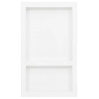 Douchenis met 2 vakken 41x69x9 cm hoogglans wit 2