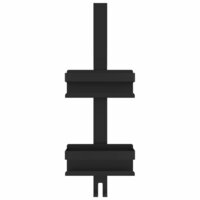 Doucherekje hangend geborsteld 304 roestvrij staal matzwart 4