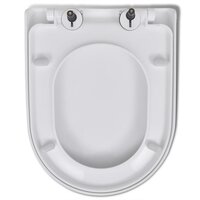 Toiletbril soft-close met quick-release ontwerp vierkant wit  6