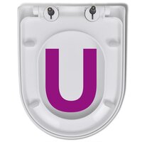 Toiletbril soft-close met quick-release ontwerp vierkant wit  8