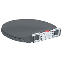 Toiletbril soft-close en quick-release ovaal grijs 6