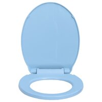 Toiletbril soft-close ovaal blauw 4