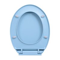 Toiletbril soft-close en quick-release ovaal blauw 7