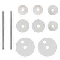 Toiletbrillen met deksels 2 st oud hout MDF 9