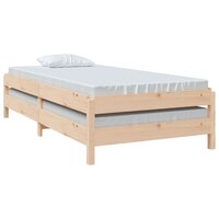 Bed stapelbaar 90x190 cm massief grenenhout 5