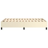 Boxspringframe kunstleer cr&egrave;mekleurig 120x200 cm 6