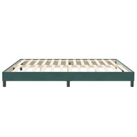 Bed boxspring zonder matras 200x210 cm fluweel donkergroen 6