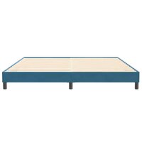 Boxspring zonder matras fluweel donkerblauw 200x210 cm 5