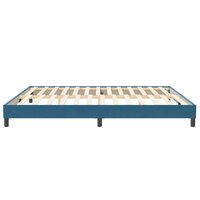 Boxspring zonder matras fluweel donkerblauw 200x210 cm 6