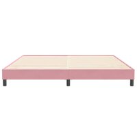 Boxspring zonder matras fluweel roze 200x210 cm 5