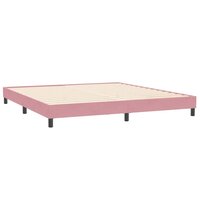 Boxspring zonder matras fluweel roze 200x210 cm 7