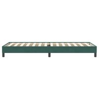 Boxspring zonder matras fluweel donkergroen 80x220 cm 6