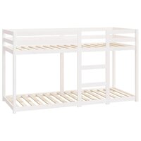 Stapelbed 75x190 cm massief grenenhout wit 4