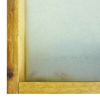 Oppottafel met 2 schappen massief acaciahout en zink 7