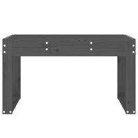 Tuinbank 80x38x45 cm massief grenenhout grijs 3