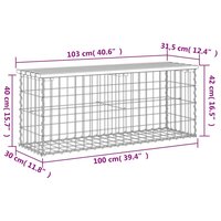 Tuinbank schanskorfontwerp 103x31,5x42 cm massief douglashout 8