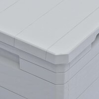 Opbergbox voor in de tuin 90 L lichtgrijs 6