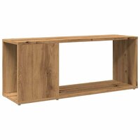 Tv-meubel 80x24x32cm bewerkt hout artisanaal eikenkleur 2