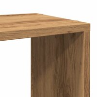 Tv-meubel 80x24x32cm bewerkt hout artisanaal eikenkleur 8