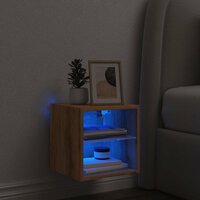 Tv-wandmeubel met LED-verlichting 30x28,5x30cm artisanaal eiken 5