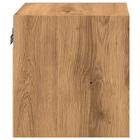 Tv-wandmeubel met LED-verlichting 30x28,5x30cm artisanaal eiken 9