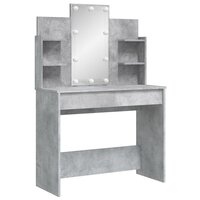 Kaptafel met LED-verlichting 96x40x142 cm betongrijs 3