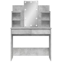 Kaptafel met LED-verlichting 96x40x142 cm betongrijs 5