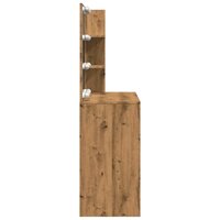 Kaptafel met LED-verlichting 74,5x40x141 cm artisanaal eiken 6