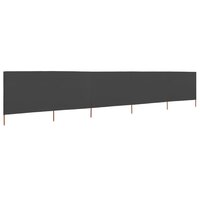 Windscherm 5-panelen 600x160 cm stof antraciet 2