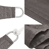 Zonnezeil 160 g/m&sup2; 2x3 m HDPE antracietkleurig 7