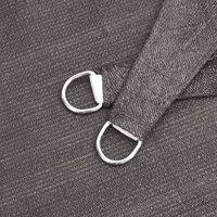 Zonnezeil 160 g/m&sup2; 3x4x5 m HDPE antracietkleurig 6