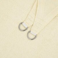 Zonnezeil 160 g/m&sup2; 3x3x4,2 m HDPE cr&egrave;mekleurig 5