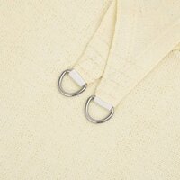 Zonnezeil 160 g/m&sup2; 3/4x3 m HDPE cr&egrave;mekleurig 5