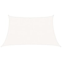 Zonnezeil 160 g/m&sup2; 3/4x2 m HDPE wit 2