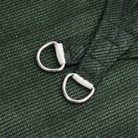 Zonnezeil 160 g/m&sup2; 4x4x4 m HDPE donkergroen 6