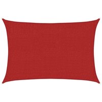 Zonnezeil 160 g/m&sup2; 2x2,5 m HDPE rood 2