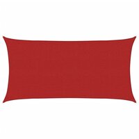 Zonnezeil 160 g/m&sup2; 2x3,5 m HDPE rood 2