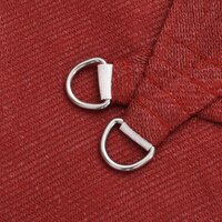 Zonnezeil 160 g/m&sup2; 2x3,5 m HDPE rood 5