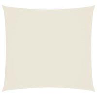 Zonnescherm vierkant 2x2 m oxford stof cr&egrave;mekleurig 2