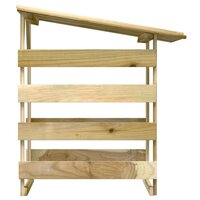 Pergola met dak 100x90x100 cm ge&iuml;mpregneerd grenenhout 4