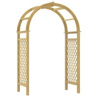 Boog met latwerk 141x97x243 cm ge&iuml;mpregneerd massief grenenhout 2