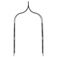 Tuinboog 120x38x258 cm ijzer donkergroen  2