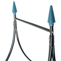 Tuinboog 120x38x258 cm ijzer donkergroen  4