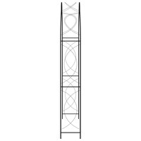 Tuinboog 150x34x240 cm ijzer zwart  3