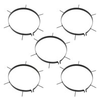 Gazonroller met beluchtingsklemmen 63 L ijzer en staal zwart 4